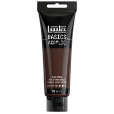 Liquitex Basics Acrylic Paint, Burnt Umber, 118 ml (Pack of 1), Umber