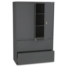 The Hon 895LSS Lateral File w/ Storage Cabinet 42" Charcoal