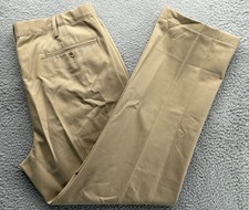  70 New Lands' End Men's Traditional Fit No Iron CW Chino Pants Khaki 38x31