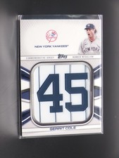 2022 Topps #JNM-GC Gerrit Cole Player Jersey Number Medallion Relics