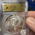 Photo of a 1988 American Silver Eagle from an eBay listing that sold on Jul 17, 2026