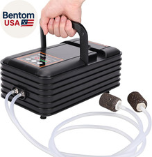 IPX6 Rechargeable Aquarium Pond Air Pump, Powerful Quiet Tank Air Pump with Hose