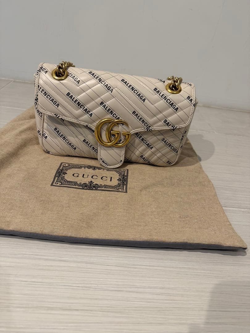 GUCCI x BALENCIAGA Hacker GG Marmont 801298 thumbnail 2