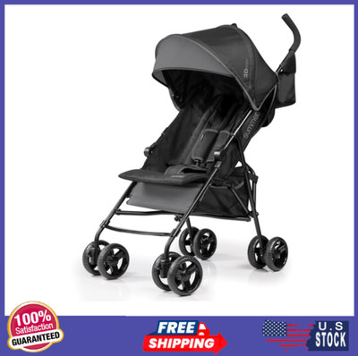 Summer 3D Mini Stroller   Lightweight, Compact, Multi-Position Recline, Gray