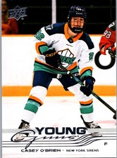2025-26 Upper Deck Pwhl Casey Obrien Young Guns 57 Rc New York Sirens