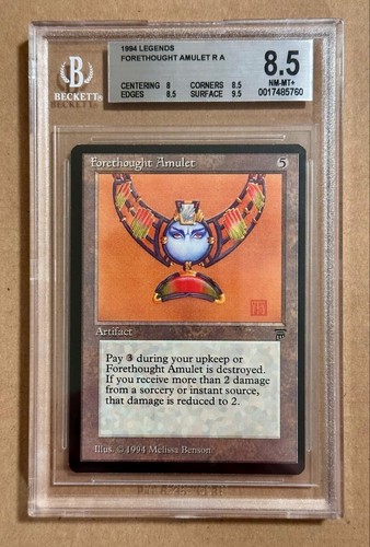 Amuleto Preethought - Leyendas - Magic The Gathering - BGS 8,5. NM-MT+. - Imagen 1 de 2