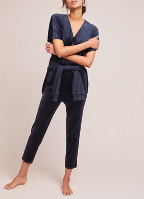 women's velour jumpsuit