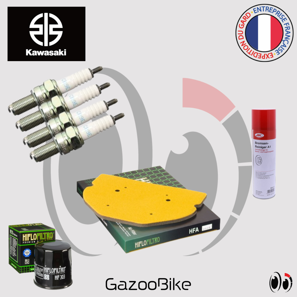 Kit maintenance KAWASAKI ZX-7R 750 Ninja sans huile évite l'encrassement moteur 1996-2002