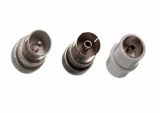 Coax Coaxial Tv Aerial Connector Plugs 8 X Male 4 Female 2 X Inline Metal