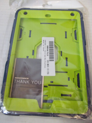 Bentoben 3-in-1 Hybrid Rugged Case for iPad Mini 4, Navy Blue/Green