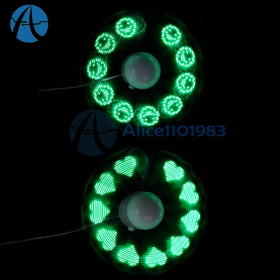 LED Fan Mini USB Powered Cooling Flashing Real Time Display Function - Image 2 of 4