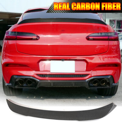 Fit for BMW X4 G02 X4M F98 M40i 2023UP REAL CARBON Rear Trunk Spoiler Boot Wing