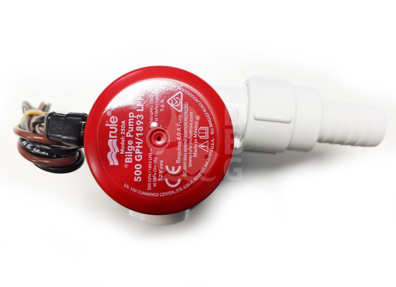 RULE 500GPH Submersible Marine Bilge Pump 12V RWB801 Marine Boat