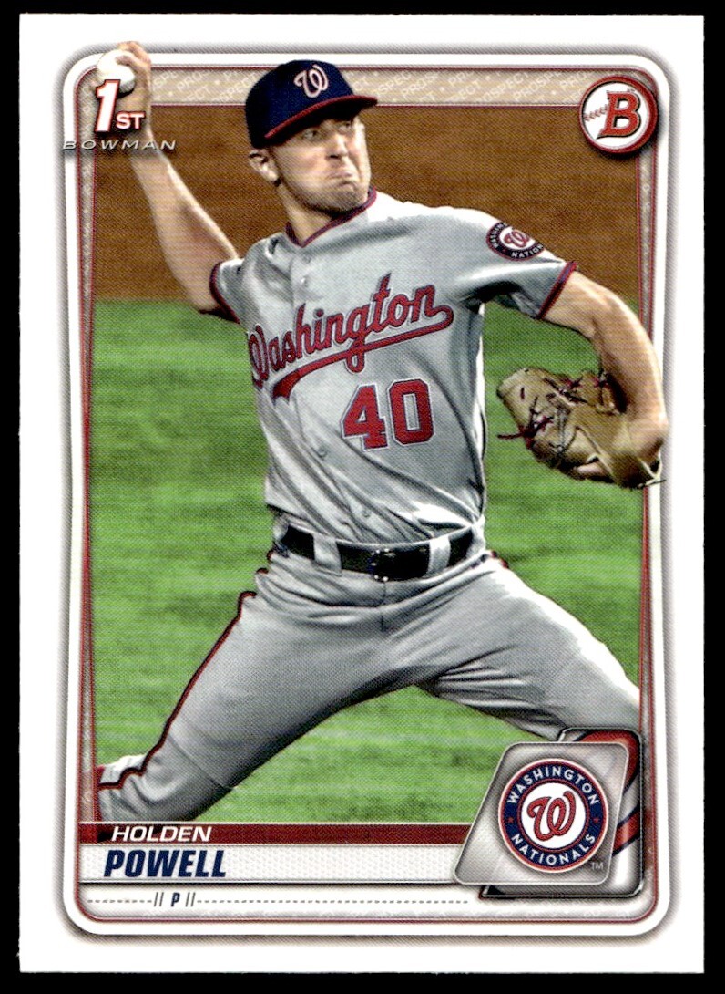 2020 Bowman Draft Holden Powell G105 Washington Nationals BD120 eBay