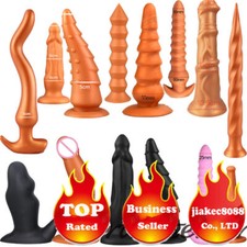 Soft Long Anal Dildo Butt Plug Prostate Massager Phalluses Anal Plug Sex Toys