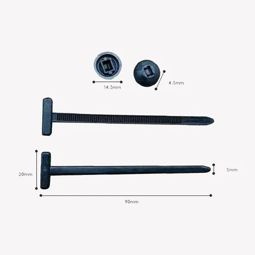 Nylon Universal Cable Tie Buckle,10-100 PCS Pin and Button Zip Ties Self-Locking - Picture 10 of 10