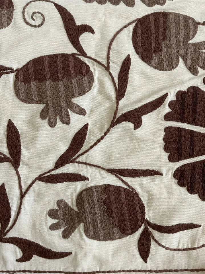 Pottery Barn Montrose Suzani Embroidered Lumbar Pillow cover 20 x 30 NEW - Image 3 of 4