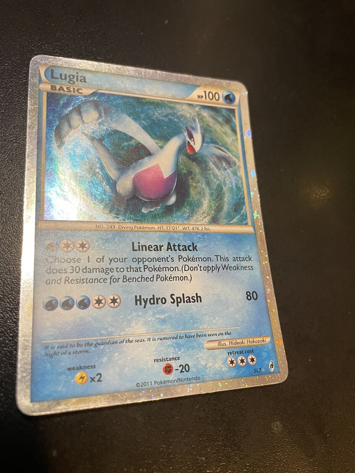 Mavin  Lugia Shiny Pokemon card SL7 Call of Legends.