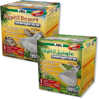 JBL Reptil Jungle 35 W Reptil Desert L-U-W LIGHT  UVB UVA Aluminium