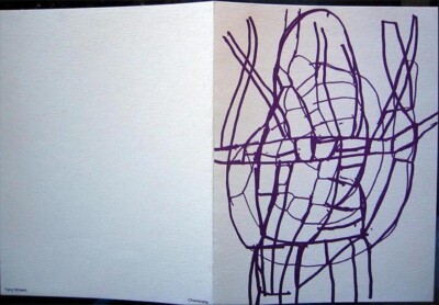 Terry Winters  Untitled 1997  (Ltd. Print on menu cover Chanterelle Restaurant)