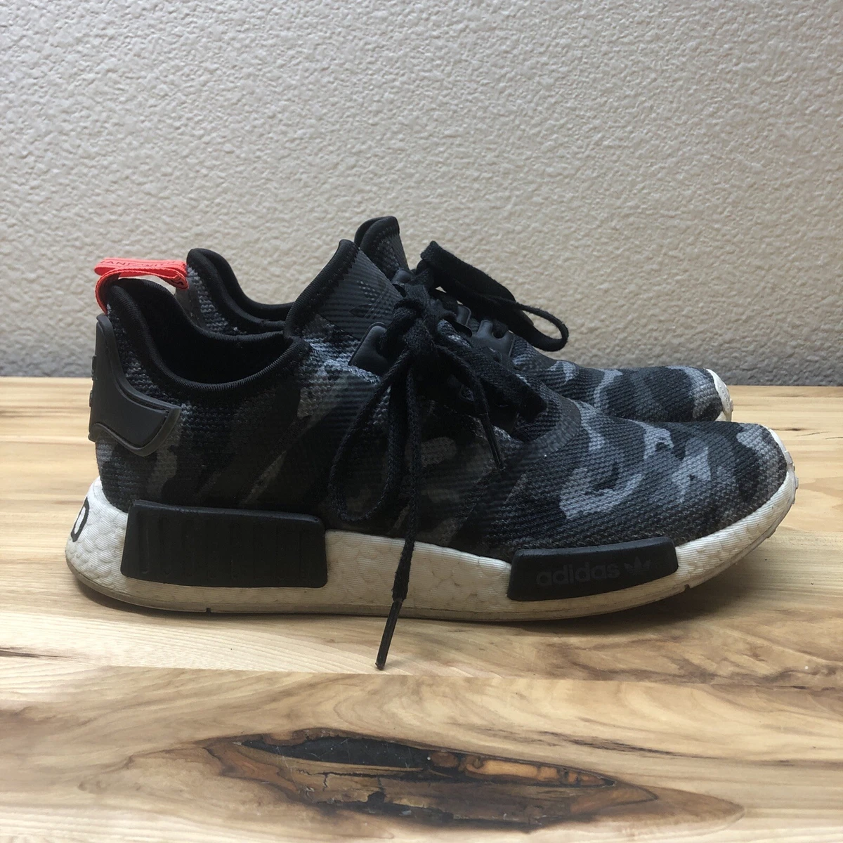 adidas gazelle silver green womens Adidas NMD_R1 "Grey Camo"  Beater Sneaker
