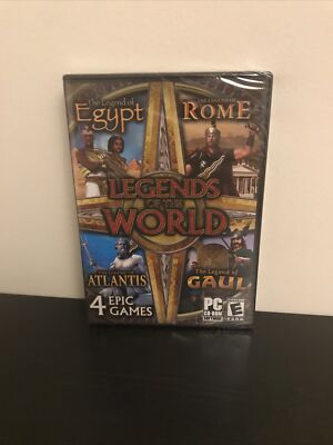 Legends of the World: 4 Epic Games (PC Games CD-ROM) Brand New - Sealed!
