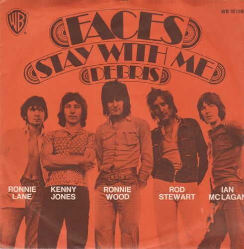 Faces Stay With Me * Debris 1971 Kinney Teldec Warner Bros 7" Single - Afbeelding 1 van 1