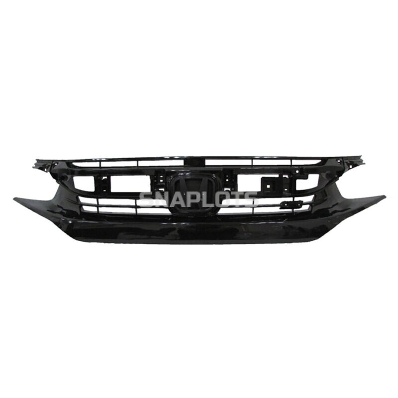 New Grille Plastic Black Front Fits Honda Civic 2017-20 Coupe