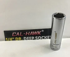 Cal- Hawk Deep Socket  10 mm x 1/4" Dr   6Pt  Free USA Ship