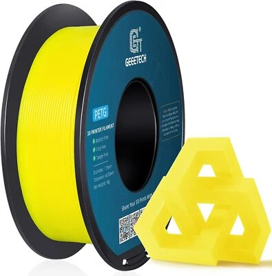 Geeetech Imprimante 3D Filament Jaune PETG 1kg 1.75mm consommables monochromes