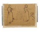THEOPHILE ALEXANDRE STEINLEN blanchisseuse crayon charbon étude dessin signé