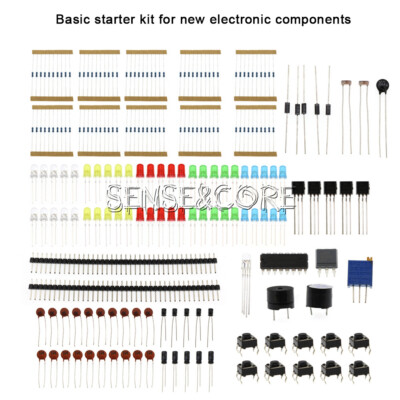 830Hole LED Buzzer Capacitor Resistor Basic Starter Kit Electronic Component