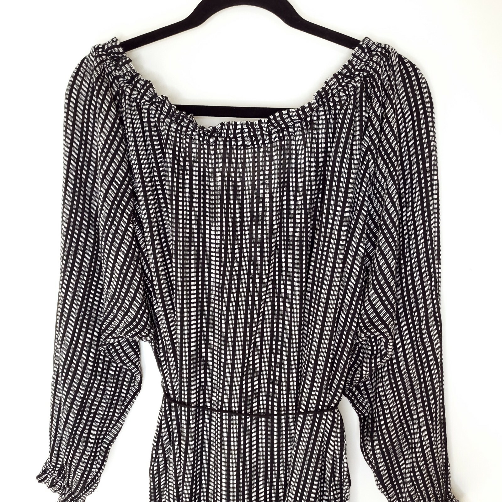 Zimmermann Pavilion Striped Dress 2 Black White Cotto… Gem