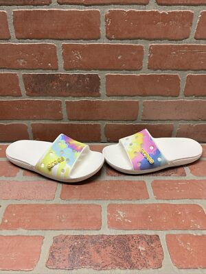 Crocs Sandals Mens 9 Womens 11 Classic Tie-Dye Graphic Slides Multicolor Comfort CROCS Classic Tie-Dye Graphic Slide – shoeper.com main image 3