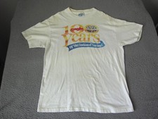 Vintage Hanes Shirt Adult Large White Made in USA Single Stitch 90s Eagle Mens