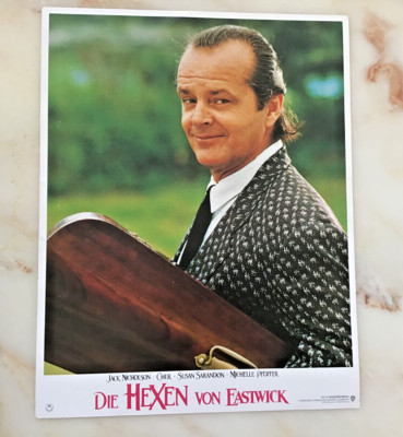 Jack Nicholson, die Hexen von Eastwick, Kino Aushangbild guter Zustand 1987