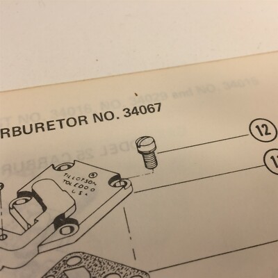 1975 Poulan Chain Saw Model XX Carburetor Illustrated Parts List