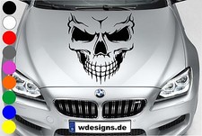 Autoaufkleber TOTENKOPF SKELETT SKULL Aufkleber Motorhaube Angry Heckscheibe BMW
