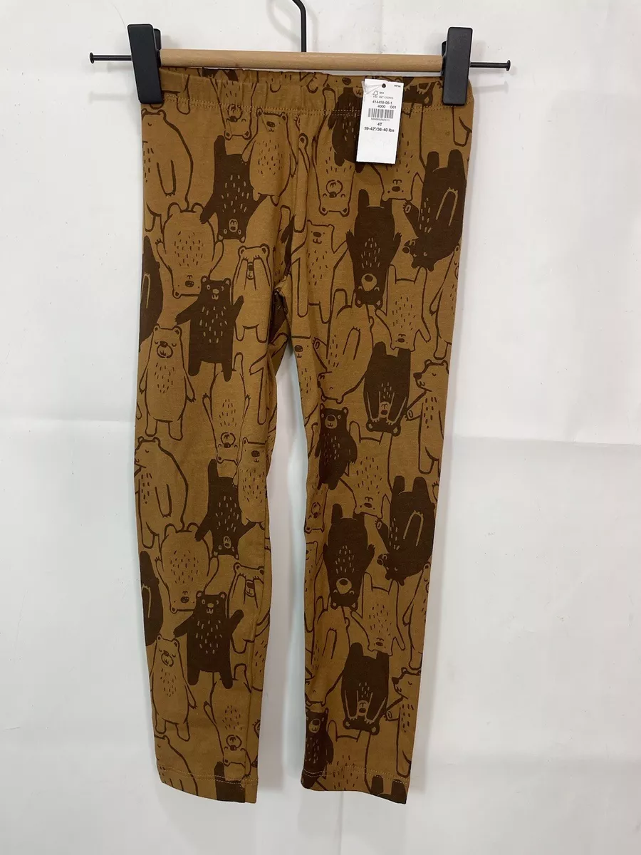 Old Navy Brown Bear Elasticized Waistband Full-Length Leggings