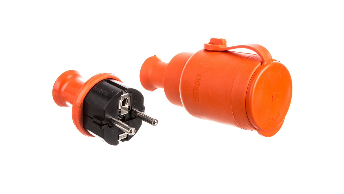 Switching set (GN-H2 socket + WT-40H plug) IP44 orange ZP-H2 /T2UK