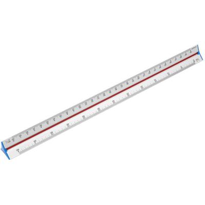 Semplix Aluminium Dreikantlineal 32cm  Für Architekten, Zeichner, Modellbauer