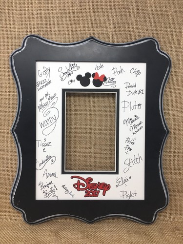 Disney Autograph book idea Memory Photo frame matte Fish Extender ...