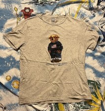 Polo Ralph Lauren Polo Bear American Flag T-Shirt SZ L Limited Retro Preppy EUC