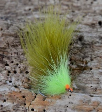 Road Toad Fly 2/0 Chart/Olive Tarpon Snook Redfish Saltwater Flies
