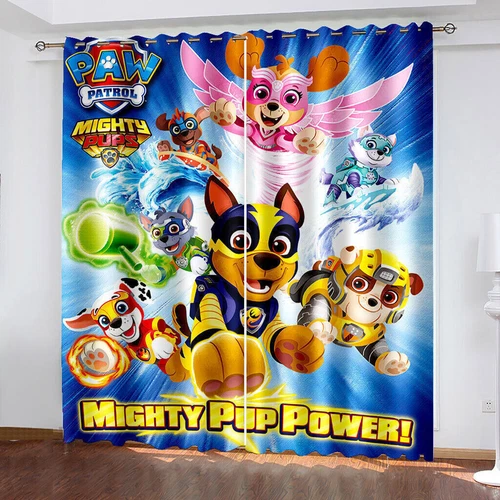 Tende oscuranti termiche spesse stampa 3D PAW Patrol per bambini anello con occhielli regalo superiore Regno Unito - Foto 29 di 50