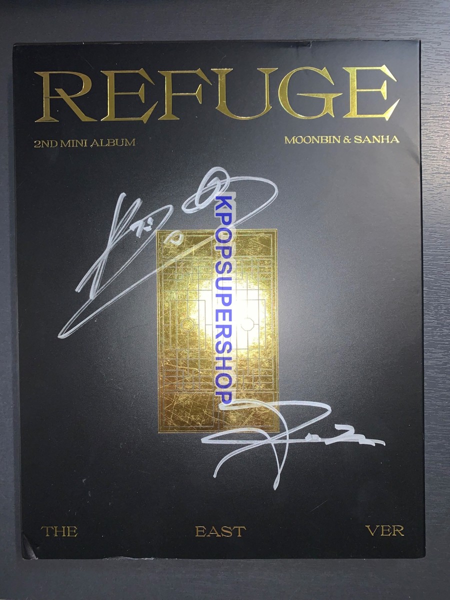 Astro Moonbin Sanha 2nd Mini Album Refuge Autographed Signed CD
