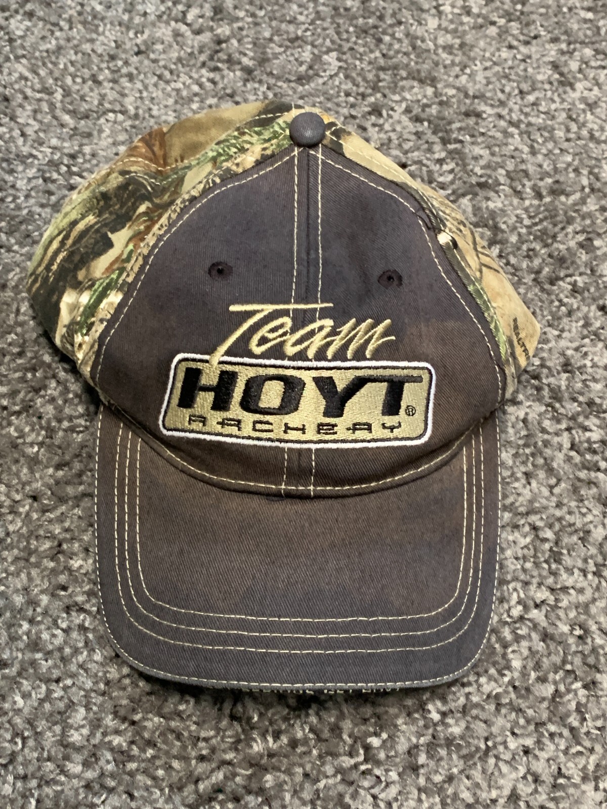 Team Hoyt Archery Hat Cap Adjustable Mens Camo Black … Gem