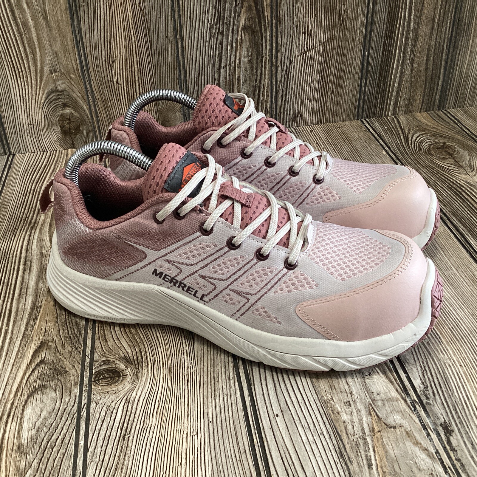 Scarpe da lavoro Merrell donna Moab Flight fibra di carbonio rosa sicurezza punta acciaio 7 5 M