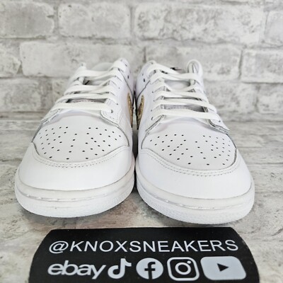 Nike Dunk Low SE Primal White Animal Print DD7099-100 Women's Size