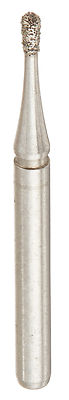 CROSSTECH MultiUse Dental Diamond C12S4, PEAR 830/008M, Medium, 5 Burs